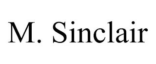 M. SINCLAIR