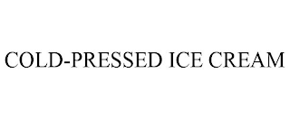 COLD-PRESSED ICE CREAM