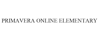 PRIMAVERA ONLINE ELEMENTARY