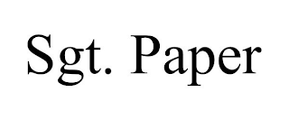 SGT. PAPER