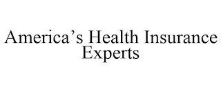 AMERICA'S HEALTH INSURANCE EXPERTS