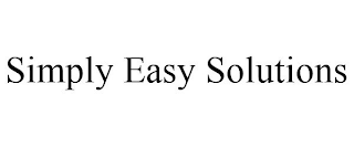 SIMPLY EASY SOLUTIONS