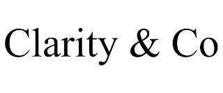 CLARITY & CO