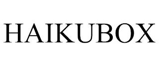 HAIKUBOX