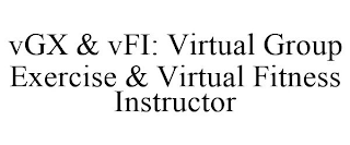 VGX & VFI; VIRTUAL GROUP EXERCISE & VIRTUAL FITNESS INSTRUCTOR