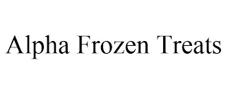 ALPHA FROZEN TREATS