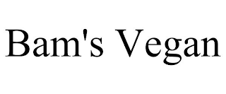 BAM'S VEGAN