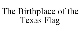 THE BIRTHPLACE OF THE TEXAS FLAG