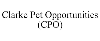 CLARKE PET OPPORTUNITIES (CPO)