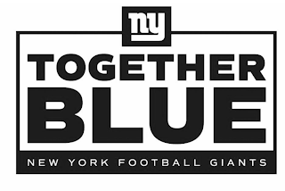 NY TOGETHER BLUE NEW YORK FOOTBALL GIANTS