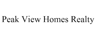 PEAK VIEW HOMES REALTY