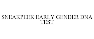 SNEAKPEEK EARLY GENDER DNA TEST