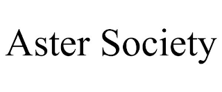 ASTER SOCIETY