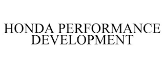 HONDA PERFORMANCE DEVELOPMENT