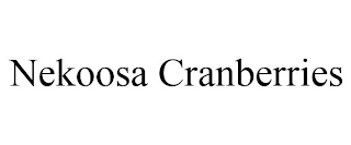 NEKOOSA CRANBERRIES