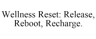 WELLNESS RESET: RELEASE, REBOOT, RECHARGE