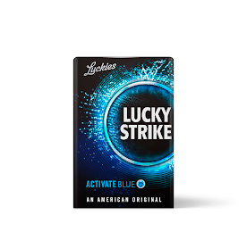 LUCKIES LUCKY STRIKE ACTIVATE BLUE AN AMERICAN ORIGINAL