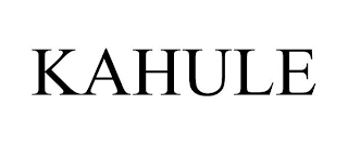 KAHULE