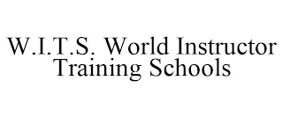 W.I.T.S. WORLD INSTRUCTOR TRAINING SCHOOLS