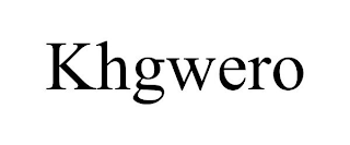 KHGWERO