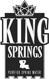 KING SPRINGS PURIFIED SPRING WATER