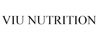 VIU NUTRITION