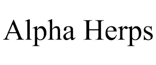 ALPHA HERPS