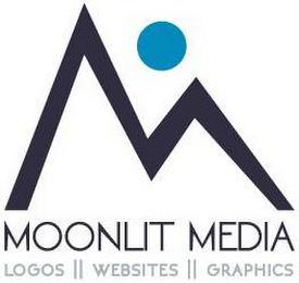 M MOONLIT MEDIA LOGOS WEBSITES GRAPHICS