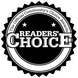 THE OFFICIAL COMMUNITY'S CHOICE AWARDS READER'S CHOICE