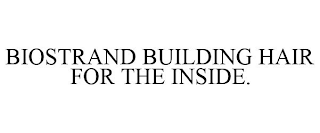BIOSTRAND BUILDING HAIR FOR THE INSIDE.