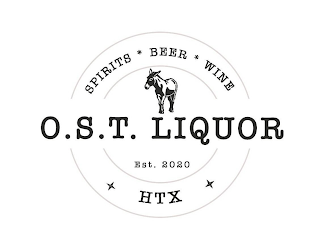 SPIRITS * BEER * WINE O.S.T. LIQUOR EST. 2020 HTX