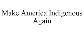 MAKE AMERICA INDIGENOUS AGAIN