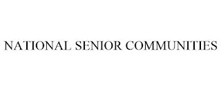 NATIONAL SENIOR COMMUNITIES