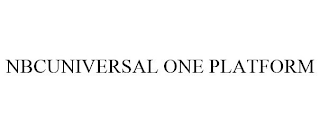 NBCUNIVERSAL ONE PLATFORM