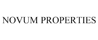 NOVUM PROPERTIES