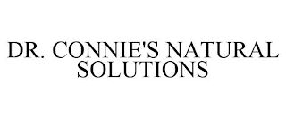 DR. CONNIE'S NATURAL SOLUTIONS