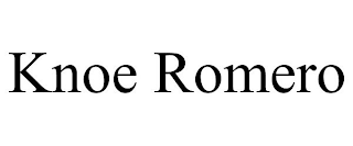 KNOE ROMERO