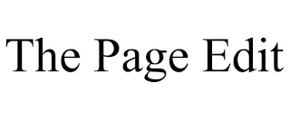 THE PAGE EDIT