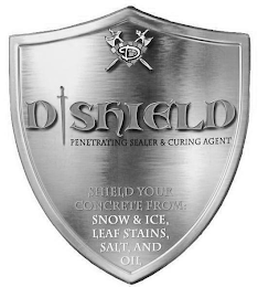 D D SHIELD PENETRATING SEALER & CURING AGENT SHIELD YOUR CONCRETE FROM: SNOW & ICE, LEAF STAINS, SALT, AND OIL