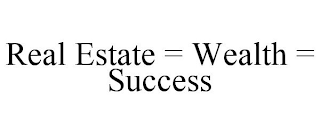 REAL ESTATE = WEALTH = SUCCESS