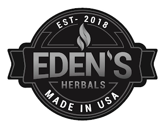 EDEN'S HERBALS EST-2018 MADE IN USA