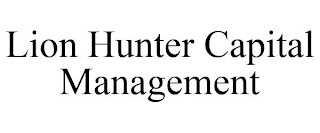 LION HUNTER CAPITAL MANAGEMENT