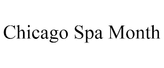 CHICAGO SPA MONTH