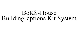 BOKS-HOUSE BUILDING-OPTIONS KIT SYSTEM