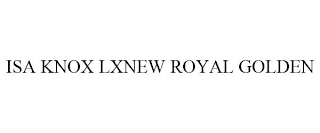 ISA KNOX LXNEW ROYAL GOLDEN
