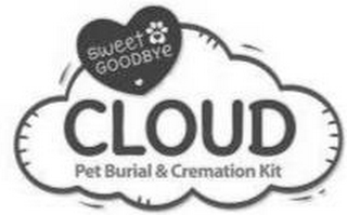 SWEET GOODBYE CLOUD PET BURIAL & CREMATION KIT