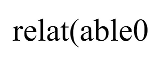 RELAT(ABLE0