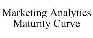 MARKETING ANALYTICS MATURITY CURVE