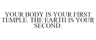 YOUR BODY IS YOUR FIRST TEMPLE. THE EARTH IS YOUR SECOND.