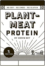 NO SOY NO GMOS NO GLUTEN PLANT-MEAT PROTEIN BY GREEN BOY % PROTEIN